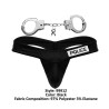 CandyMan String Police avec menottes Noir